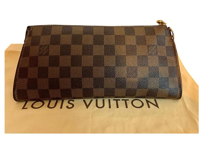 Louis Vuitton Sophie (Eva) Pochette in Damier Ebene Marrone - vista 2
