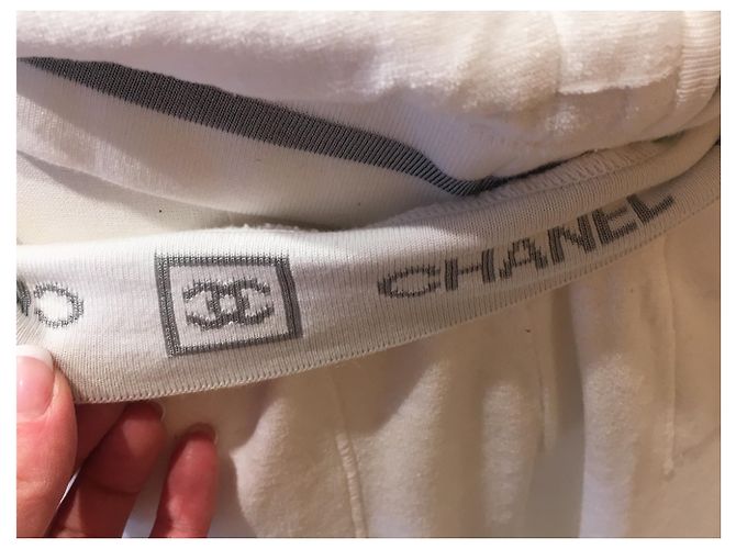 Chanel Pantalones, polainas Blanco Gris - vista 11