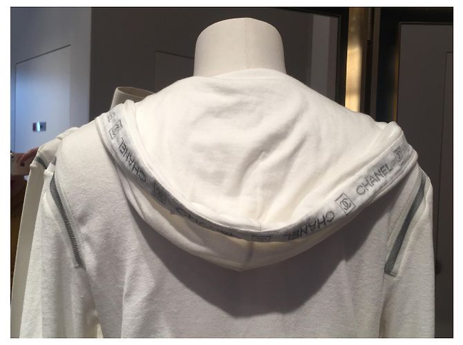 Chanel Pantalones, polainas Blanco Gris - vista 7