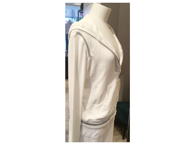 Chanel Pantalones, polainas Blanco Gris - vista 8