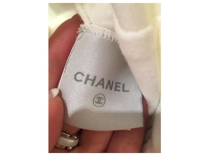 Chanel Pantalones, polainas Blanco Gris - vista 9