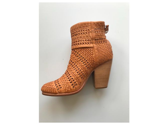 Rag & Bone Gewebte Lederstiefeletten - Ansicht 3