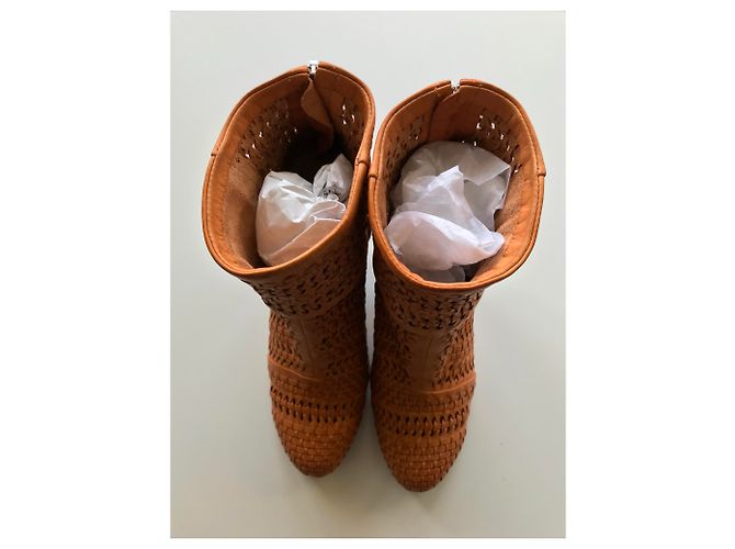 Rag & Bone Gewebte Lederstiefeletten - Ansicht 9