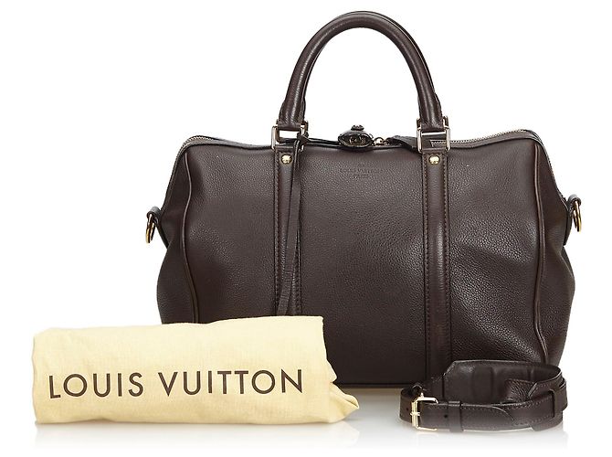 Louis Vuitton Sofia Coppola PM in pelle di vitello marrone - vista 10