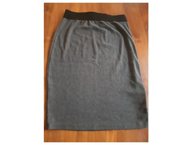 Autre Marque Gonna Aaiko in cotone grigio 38 - vista 2