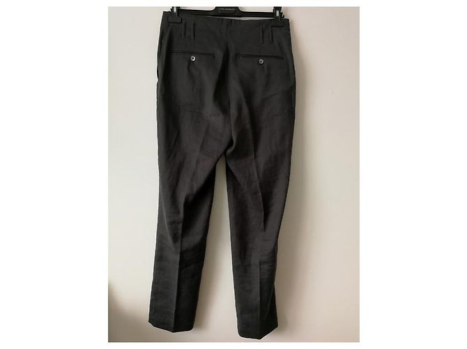 Pantalones Rue Blanche Algodón y Bambú Gris Oscuro 38 Gris antracita - vista 2