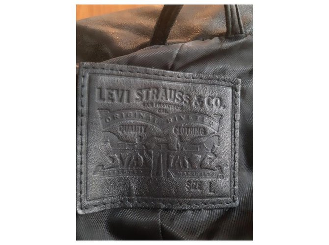 Levi's Lederjacke Schwarz - Ansicht 3