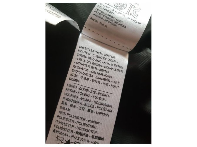 Levi's Lederjacke Schwarz - Ansicht 4