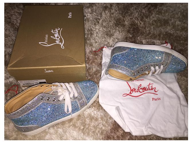 Christian Louboutin Boots Light Blue Leather - view 2