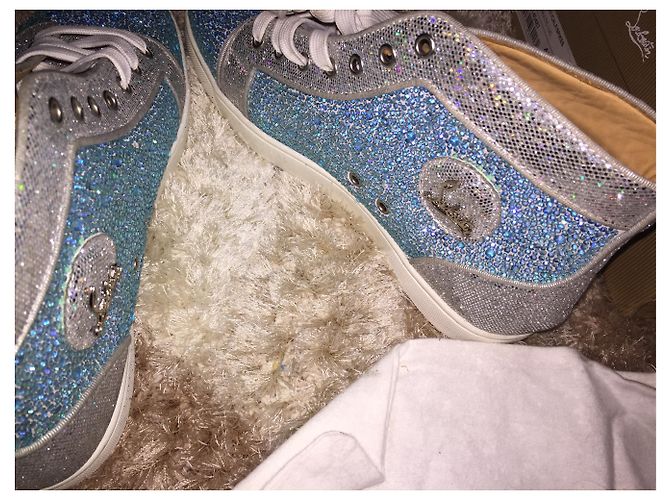 Christian Louboutin Boots Light Blue Leather - view 5