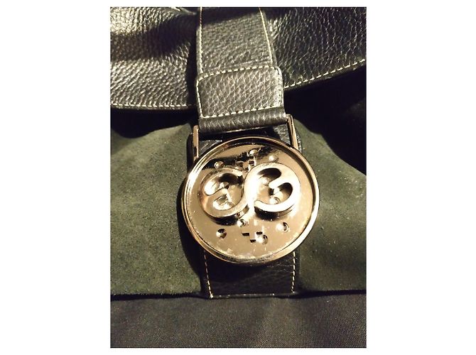 Borsa a mano Escada Sport in pelle martellata e velluto nera Nero - vista 5