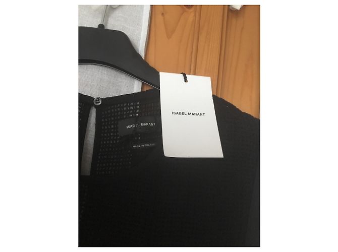 Isabel Marant Kleid aus schwarzer Seide - Ansicht 3