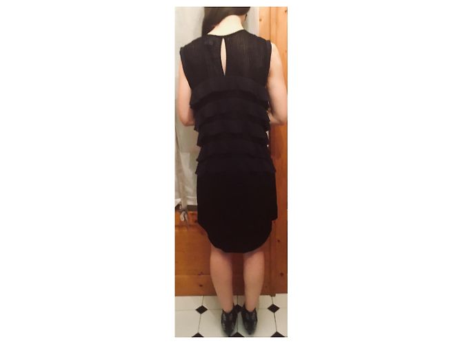 Isabel Marant Kleid aus schwarzer Seide - Ansicht 5