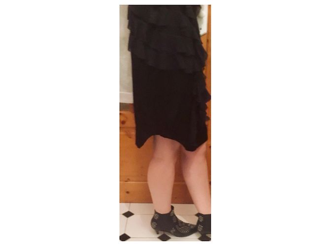 Isabel Marant Kleid aus schwarzer Seide - Ansicht 6
