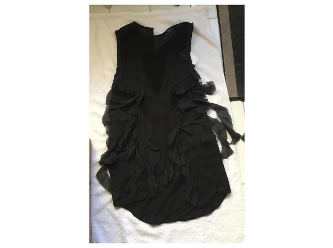 Isabel Marant Kleid aus schwarzer Seide - Ansicht 7