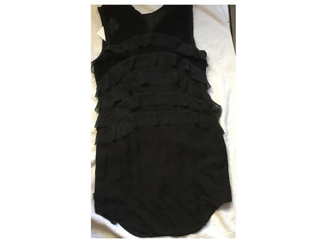 Isabel Marant Kleid aus schwarzer Seide - Ansicht 8