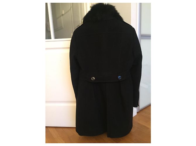 Abrigo Burberry negro de cachemira talla 42 - vista 3
