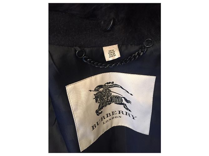 Abrigo Burberry negro de cachemira talla 42 - vista 4
