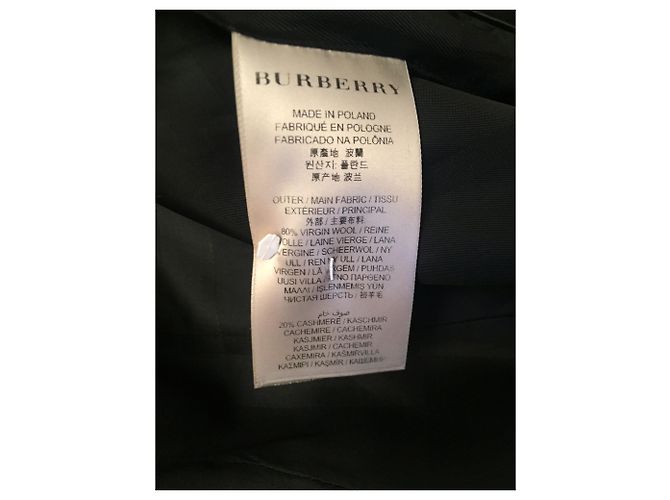 Abrigo Burberry negro de cachemira talla 42 - vista 5