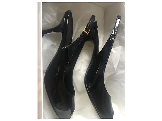 Décolleté Tom Ford in vernice nera Nero - vista 3