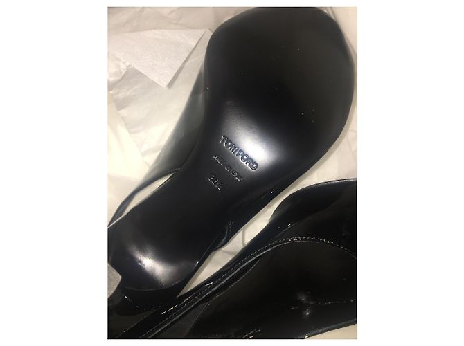 Décolleté Tom Ford in vernice nera Nero - vista 7