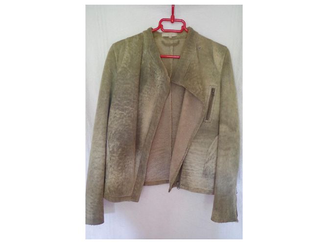 chaqueta sandro pitillo de lana cruda - vista 2