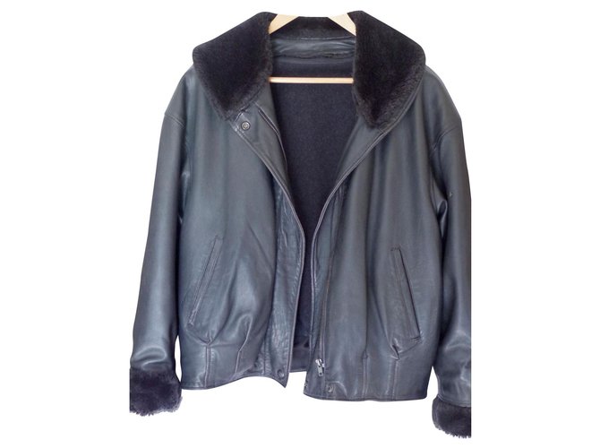 Mac Douglas Jackets Black Leather ref.155792 - Joli Closet