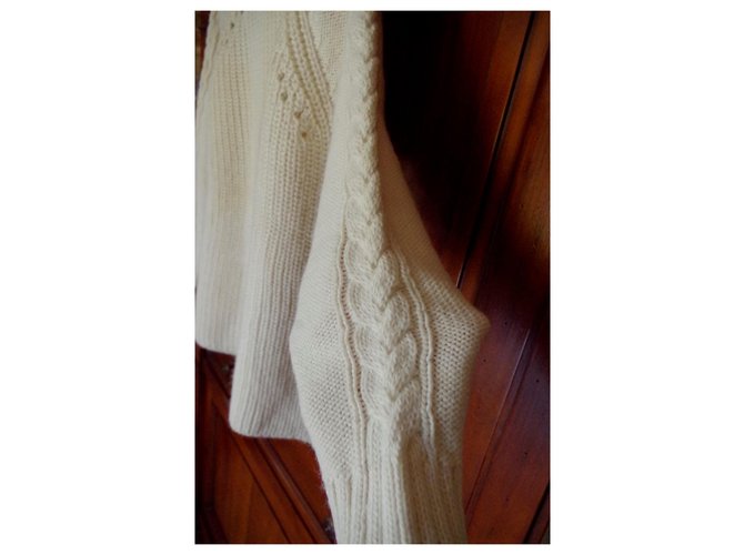 Pablo De Gerard Darel Wollpullover Cremefarben Aus weiß - Ansicht 3