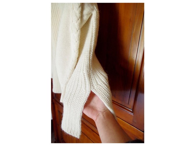 Pablo De Gerard Darel Wollpullover Cremefarben Aus weiß - Ansicht 5