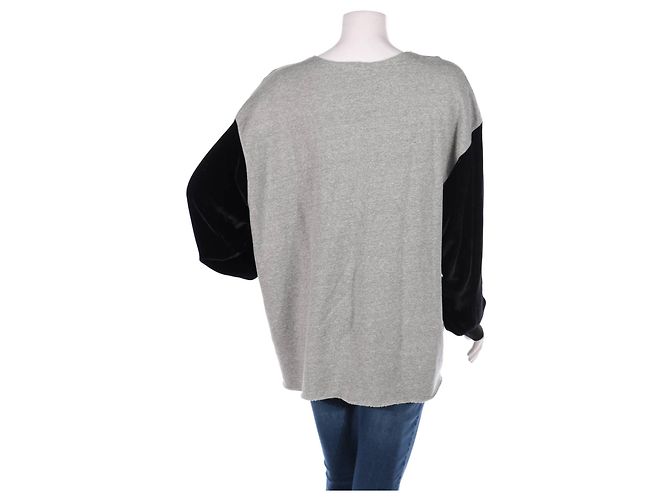 Autre Marque Camicetta FIVE A SEVEN Nera Grigia Cotone Rayon M Nero Grigio - vista 2
