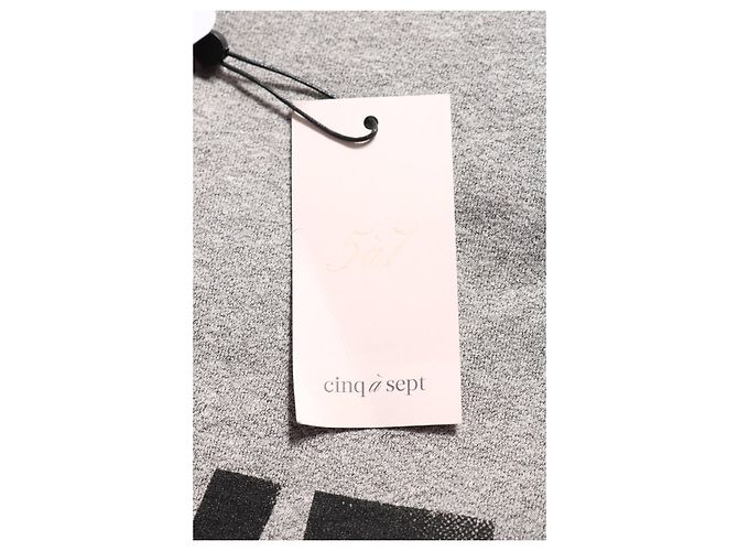 Autre Marque Camicetta FIVE A SEVEN Nera Grigia Cotone Rayon M Nero Grigio - vista 3