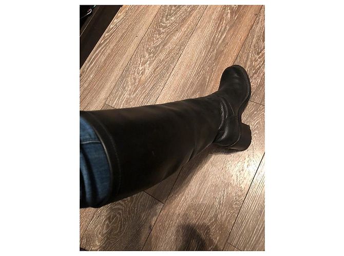Botas Biker Rod High Free Lance de cuero negro 38 - vista 4