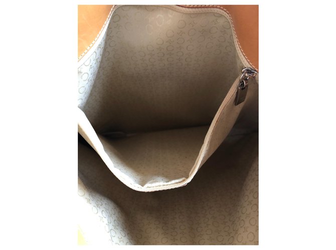 Borsa Céline in pelle martellata Eggshell Bianco sporco - vista 10