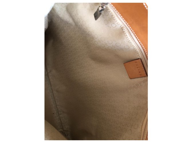 Borsa Céline in pelle martellata Eggshell Bianco sporco - vista 8