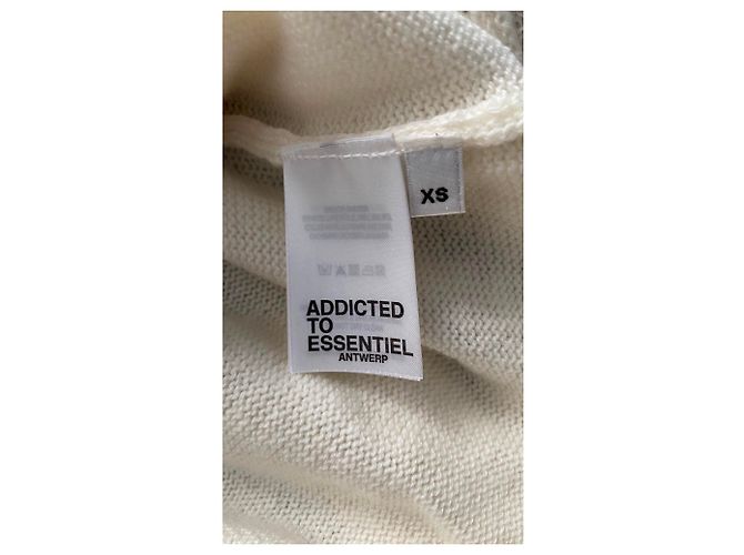 Essentiel Antwerp Strickware Weiß aus Kaschmir und Wolle - Ansicht 3