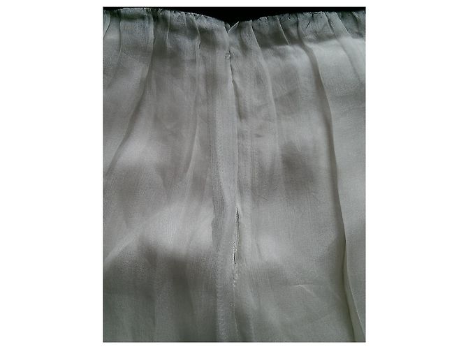 Autre Marque Abito Maria Jose Navarro in seta e velluto nero beige - vista 9