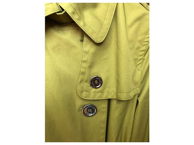 Gabardina Burberry Brit Verde Oliva de Algodón - vista 7