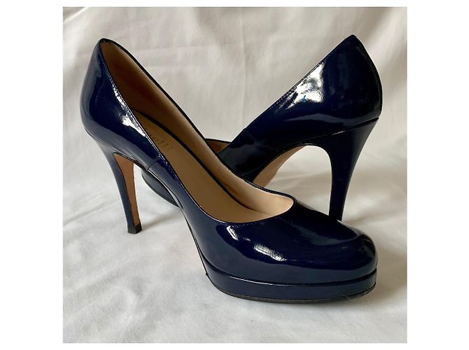 Décolleté Minelli Emeline in vernice blu navy - vista 10