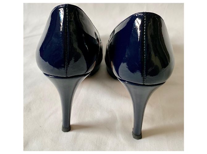 Décolleté Minelli Emeline in vernice blu navy - vista 6