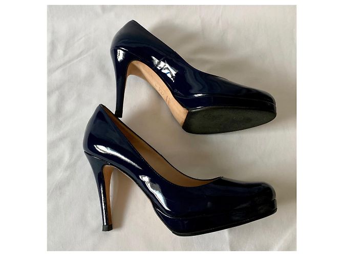 Décolleté Minelli Emeline in vernice blu navy - vista 8