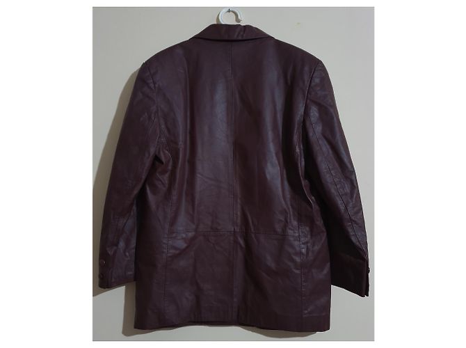 Etienne Aigner Lederblazer Jacke Dunkelrot Bordeaux - Ansicht 3
