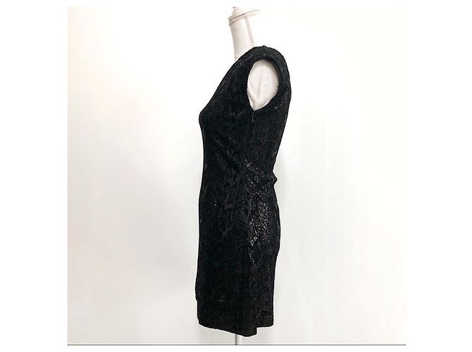 Halston Heritage Pailletten Minikleid mit einer Schulter schwarz - Ansicht 11