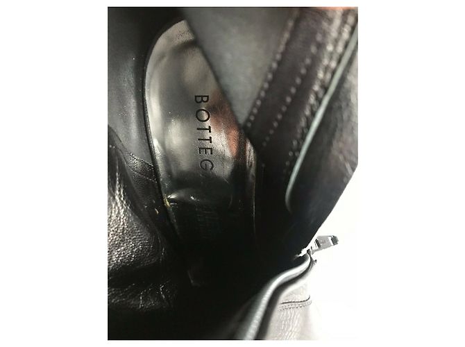 Botines negros de piel con hebilla Bottega Veneta - vista 10