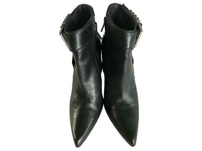Botines negros de piel con hebilla Bottega Veneta - vista 2