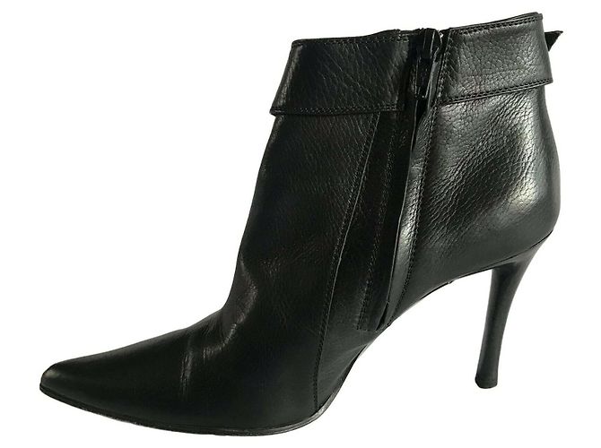 Botines negros de piel con hebilla Bottega Veneta - vista 5