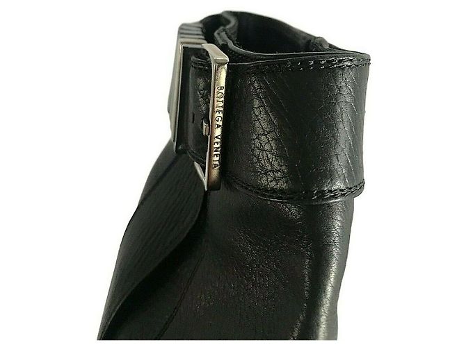 Botines negros de piel con hebilla Bottega Veneta - vista 7