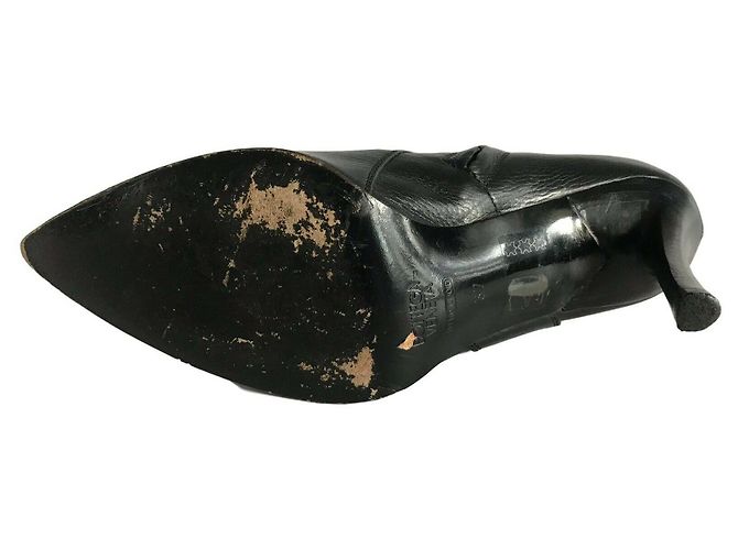 Botines negros de piel con hebilla Bottega Veneta - vista 8