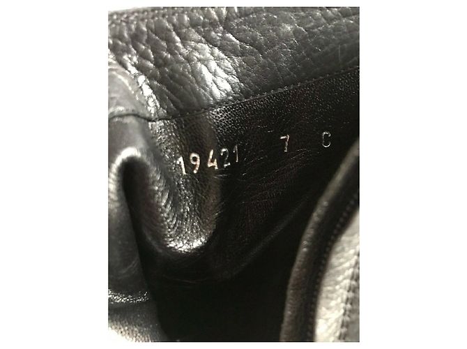 Botines negros de piel con hebilla Bottega Veneta - vista 9