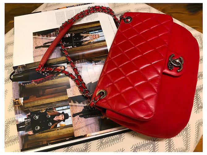 Chanel Paris-Salisburgo 27 Borsa con patta cm Rosso - vista 15