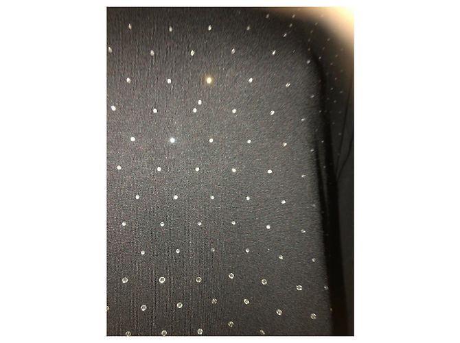 Top Marina Rinaldi negro de viscosa con strass - vista 2